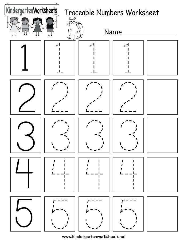 Pre K Math Worksheet
