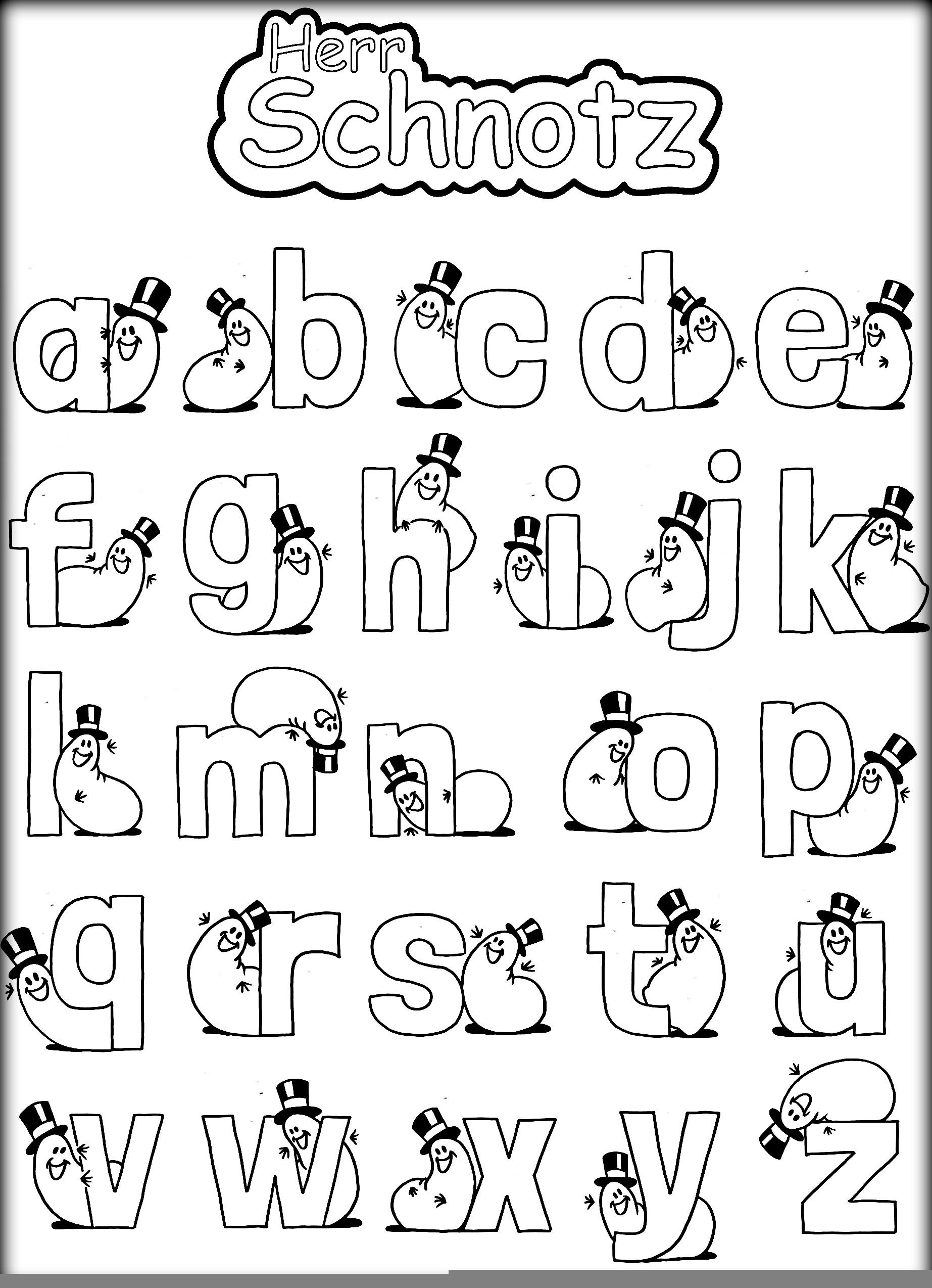 Preschool ABC Coloring Pages Printables ABC Tracing Worksheets