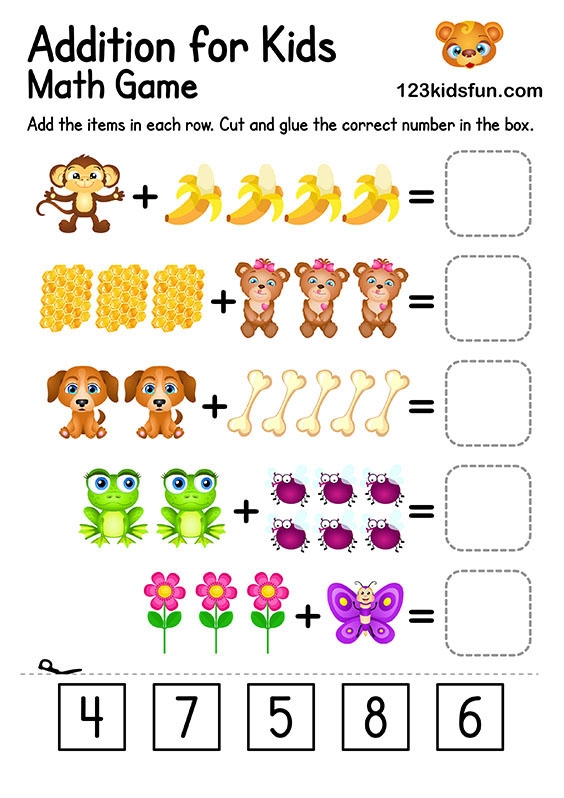prek math worksheet