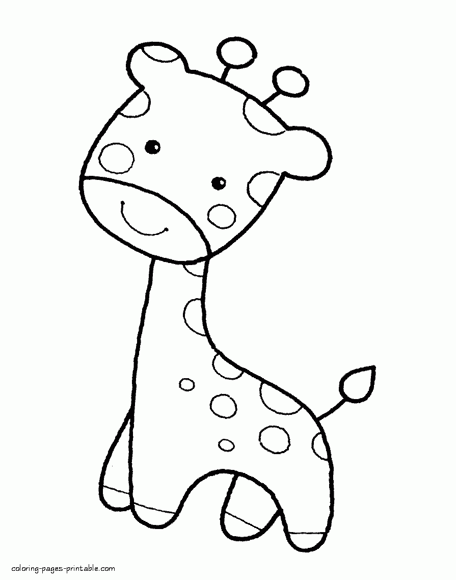 printable coloring pages giraffe