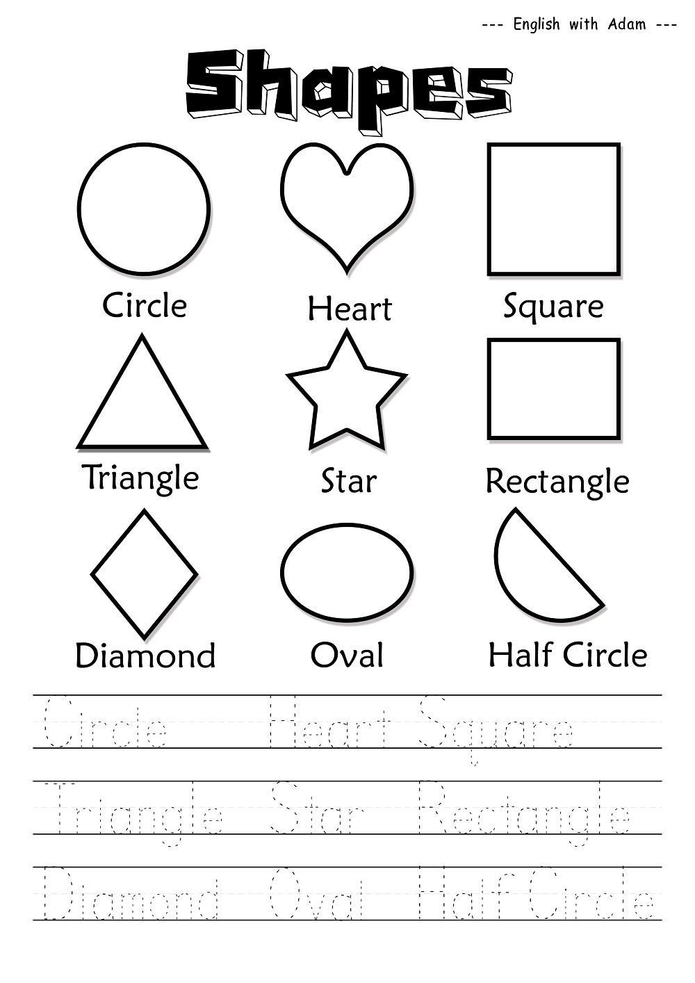 Preschool Worksheets For English 277294 Free Worksheets Samples