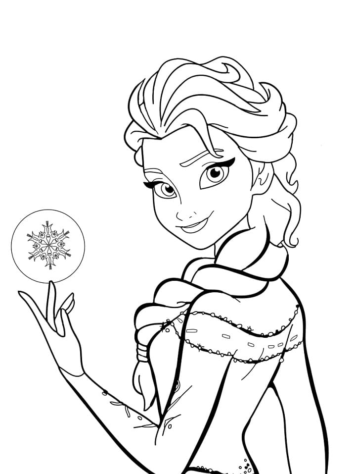 free coloring pages of elsa