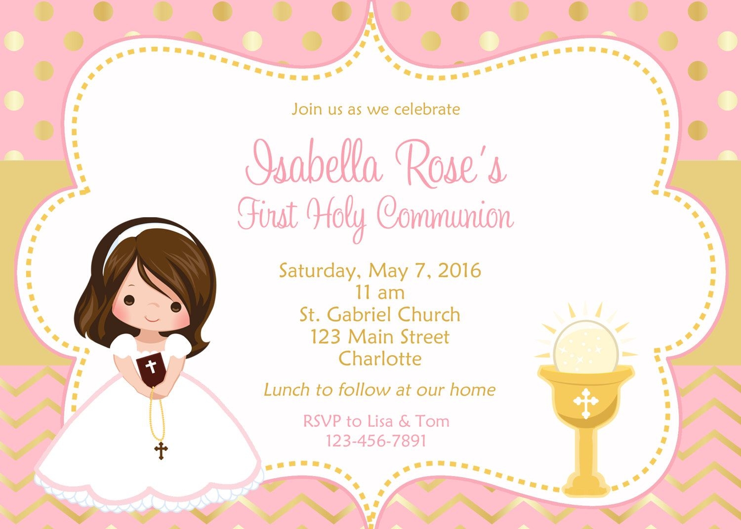 primera comunion invitaciones templates