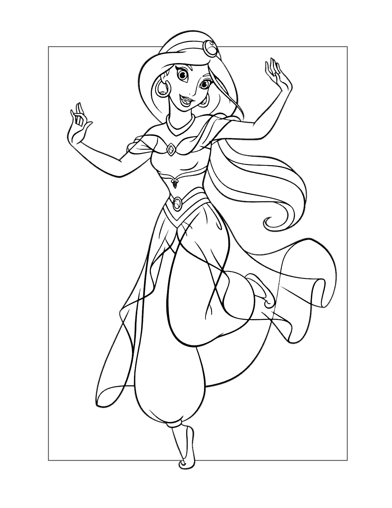 Princess Jasmine Coloring Pages Printable Coloring Pages FREE