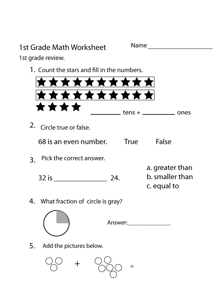 Print Math Worksheets Activity Shelter