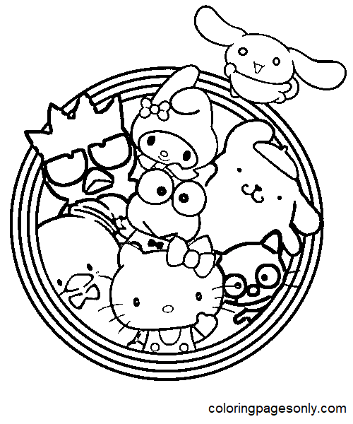 Print Sanrio Coloring Page Free Printable Coloring Pages
