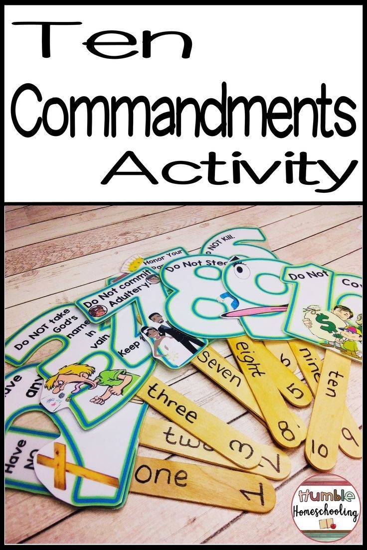 printable 10 commandments craft ideas