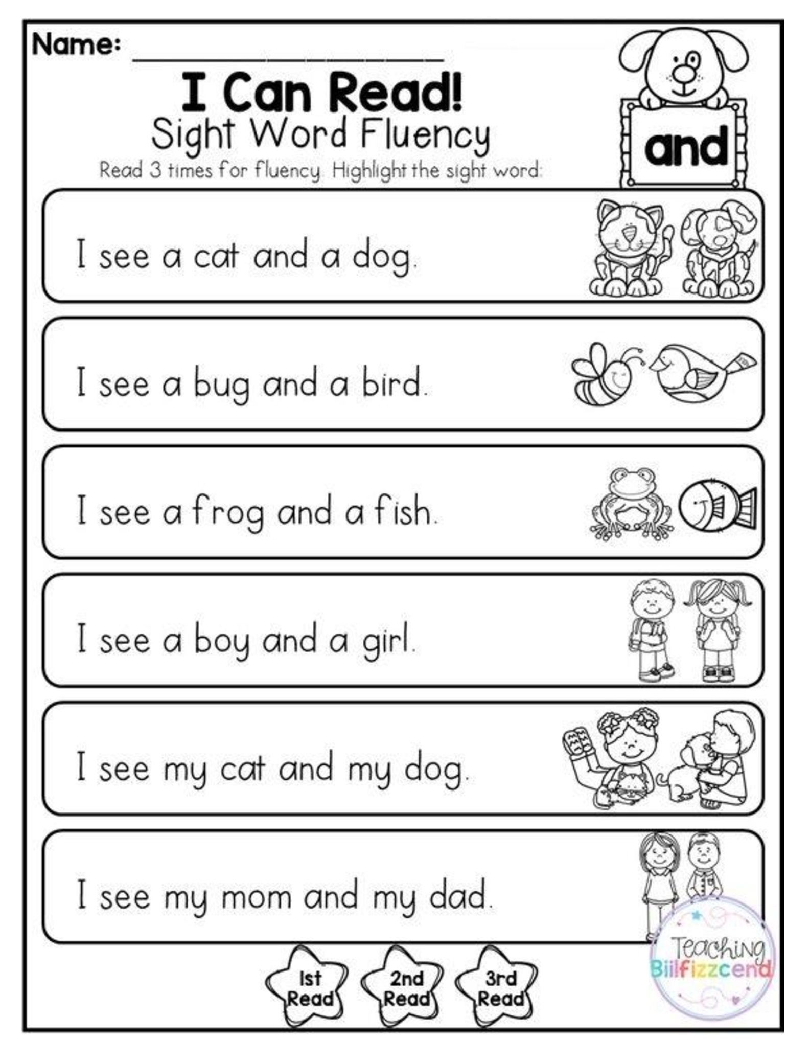 1st grade english worksheets
