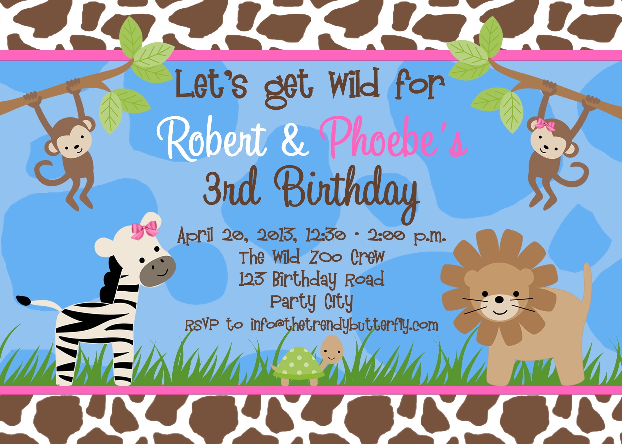 birthday party templates invitations free