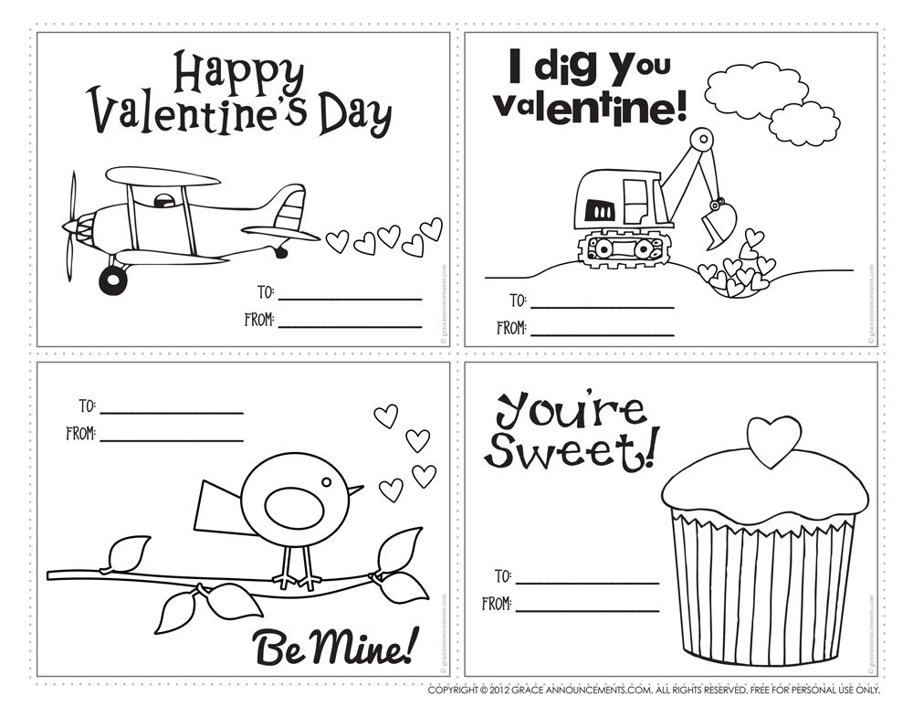 Printable Black And White Valentines Day Cards Printable Word Searches