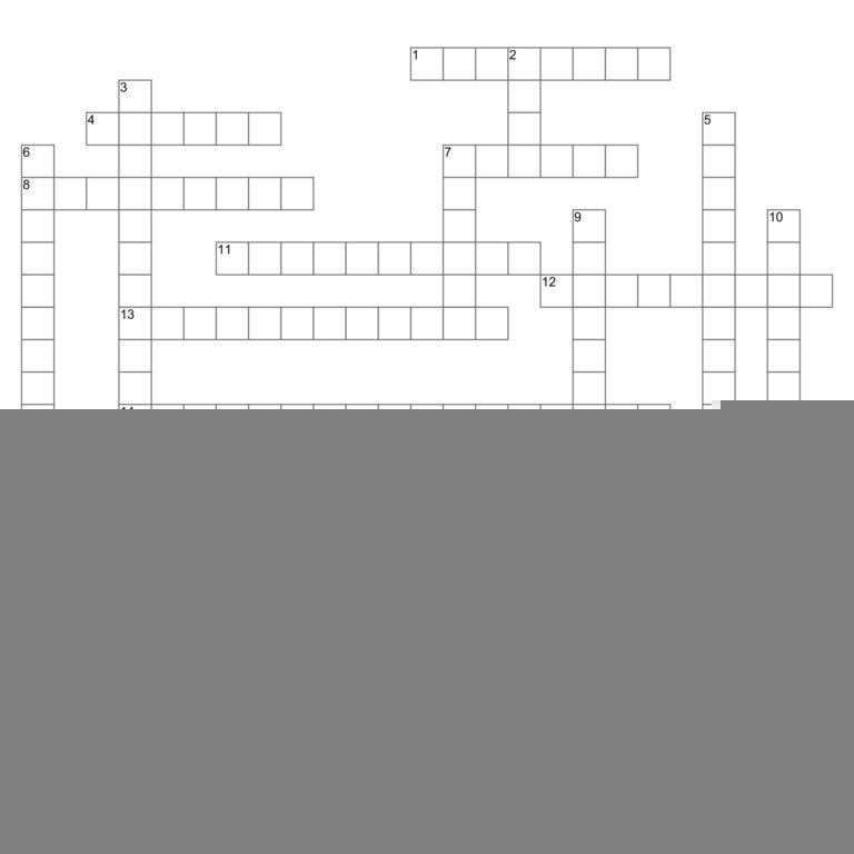 Printable Blank Crossword Puzzle Template Printable JD