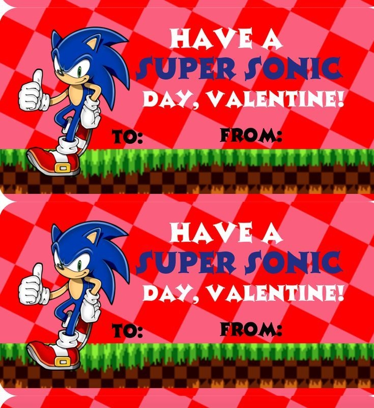 free printable sonic valentine cards
