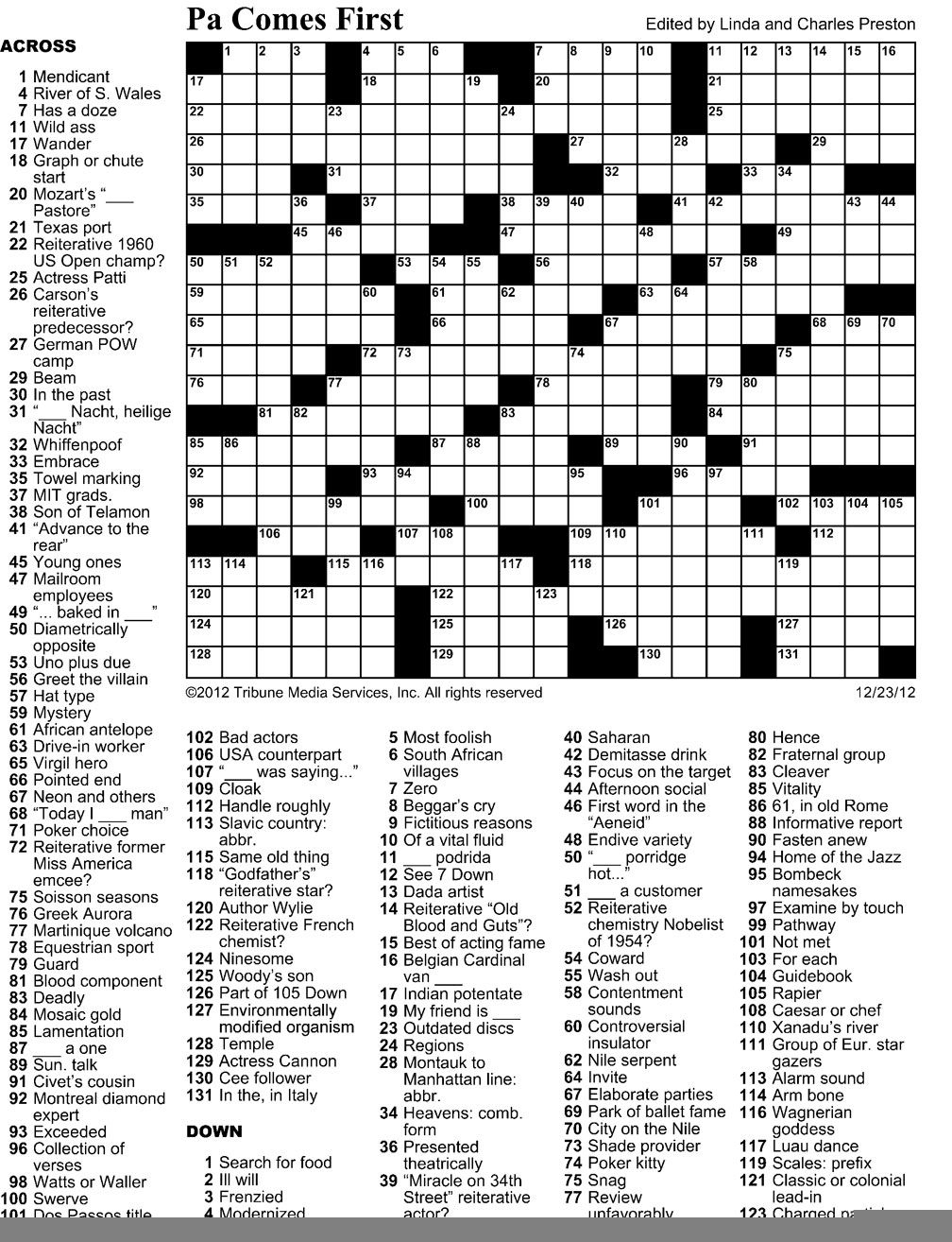 Printable Clueless Crossword Puzzles Printable Crossword Puzzles