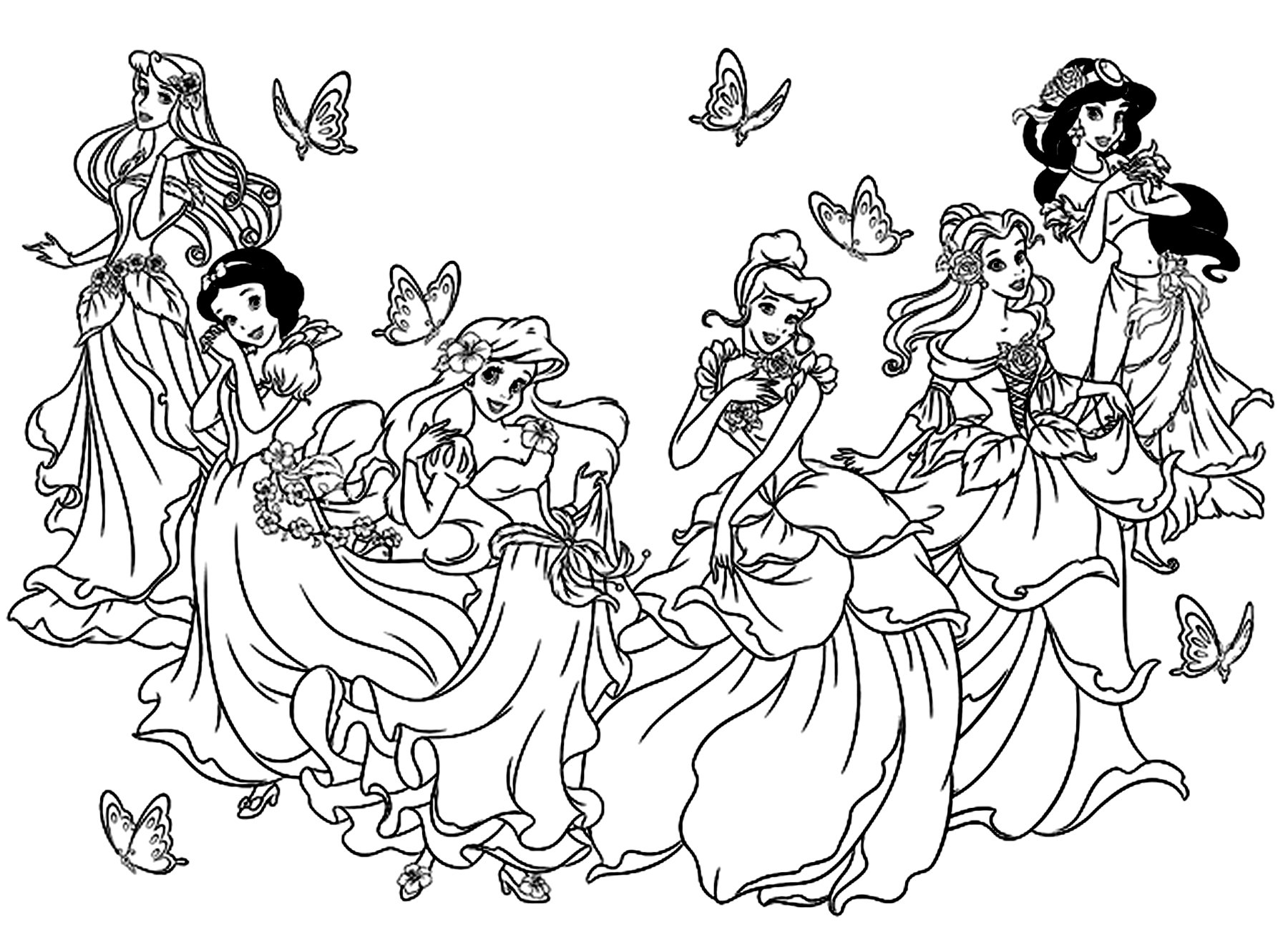 free printable coloring pages of princesses