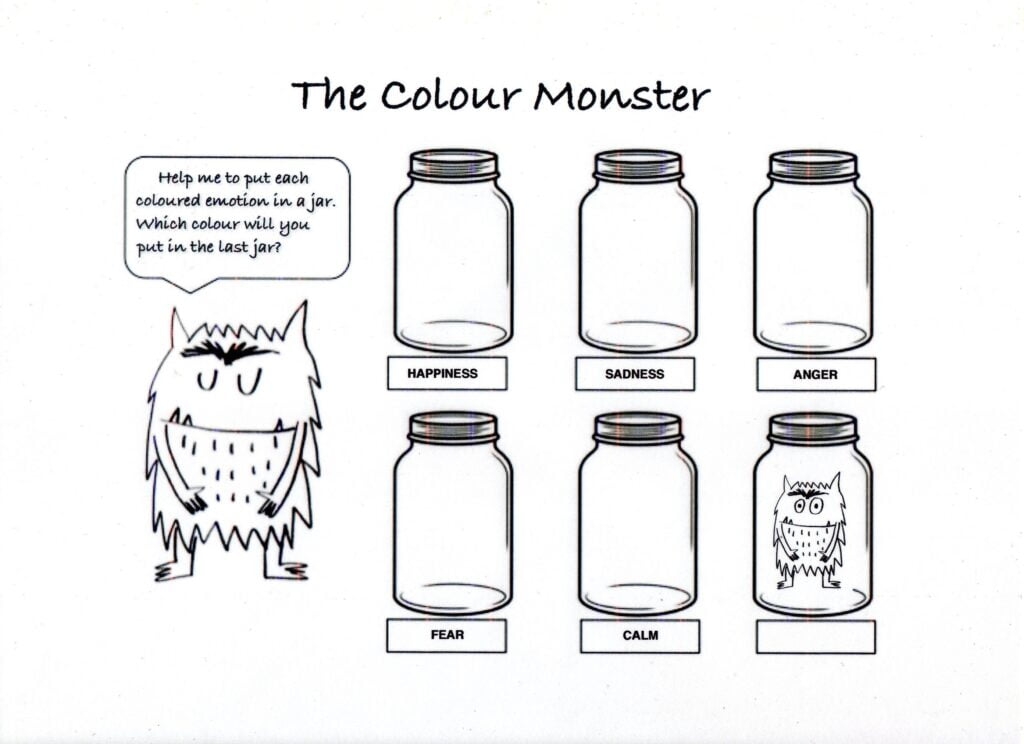 Printable Colour Monster Template Printable Templates Online By Paul 