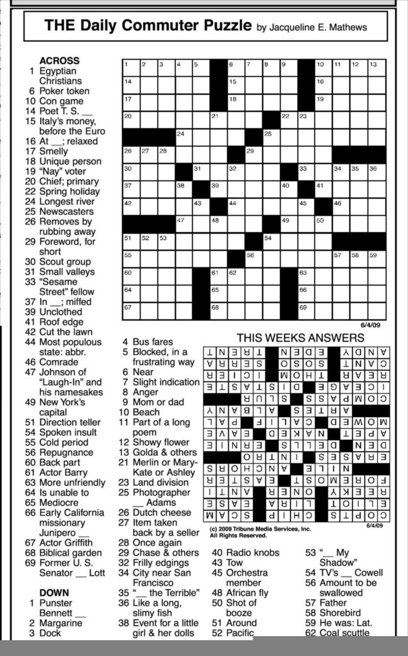 mirroreyes printable crossword puzzles