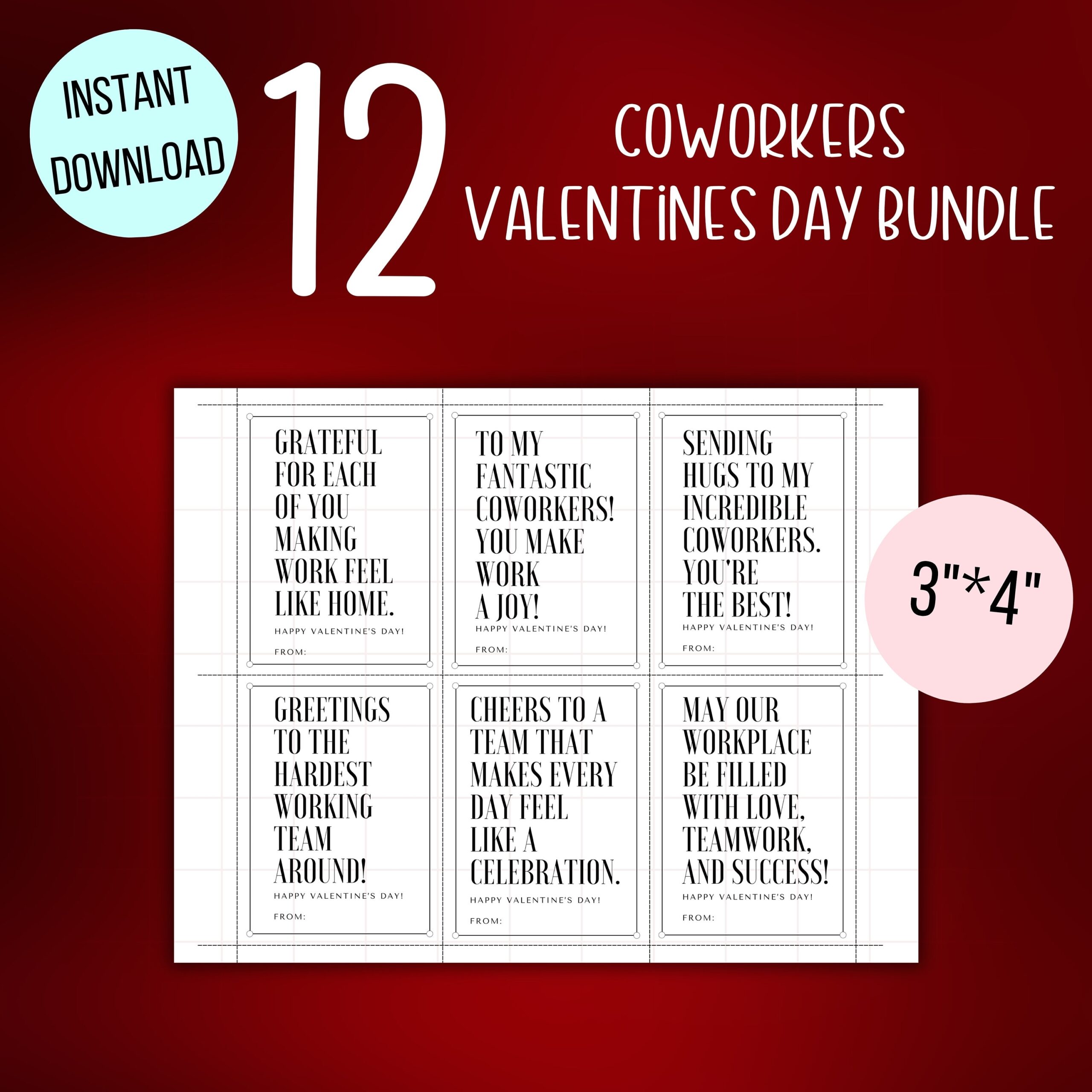 free printable valentines day cards for coworkers