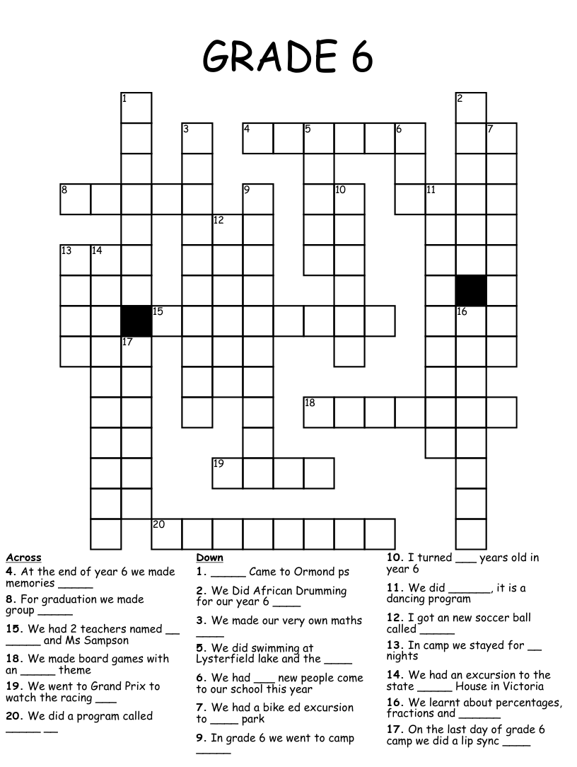 create crossword puzzles printable