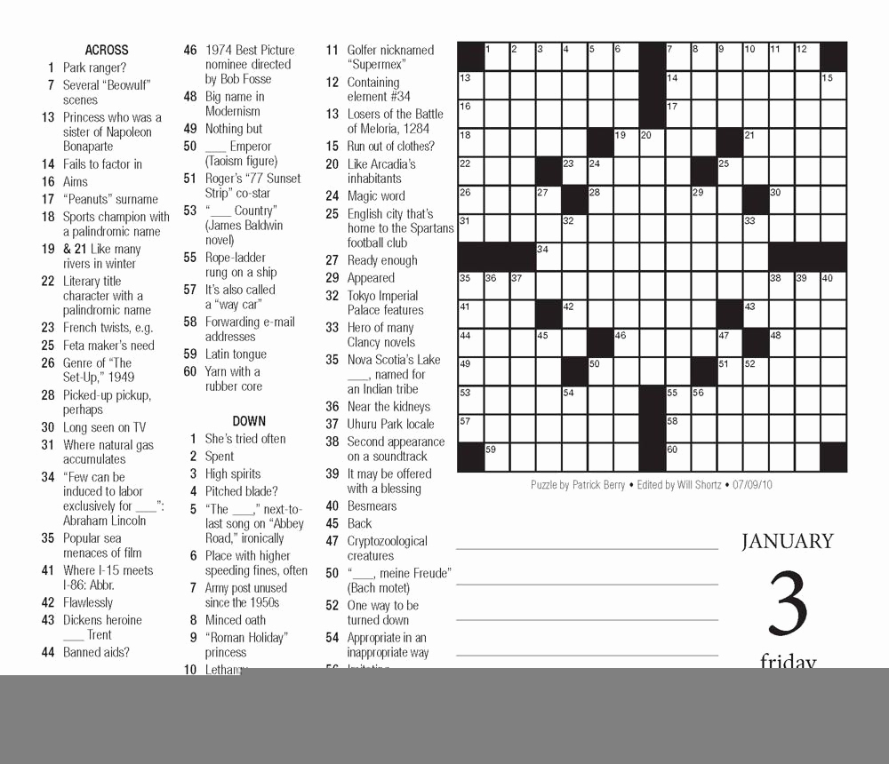 Printable Crossword Nyt Printable Crossword Puzzles