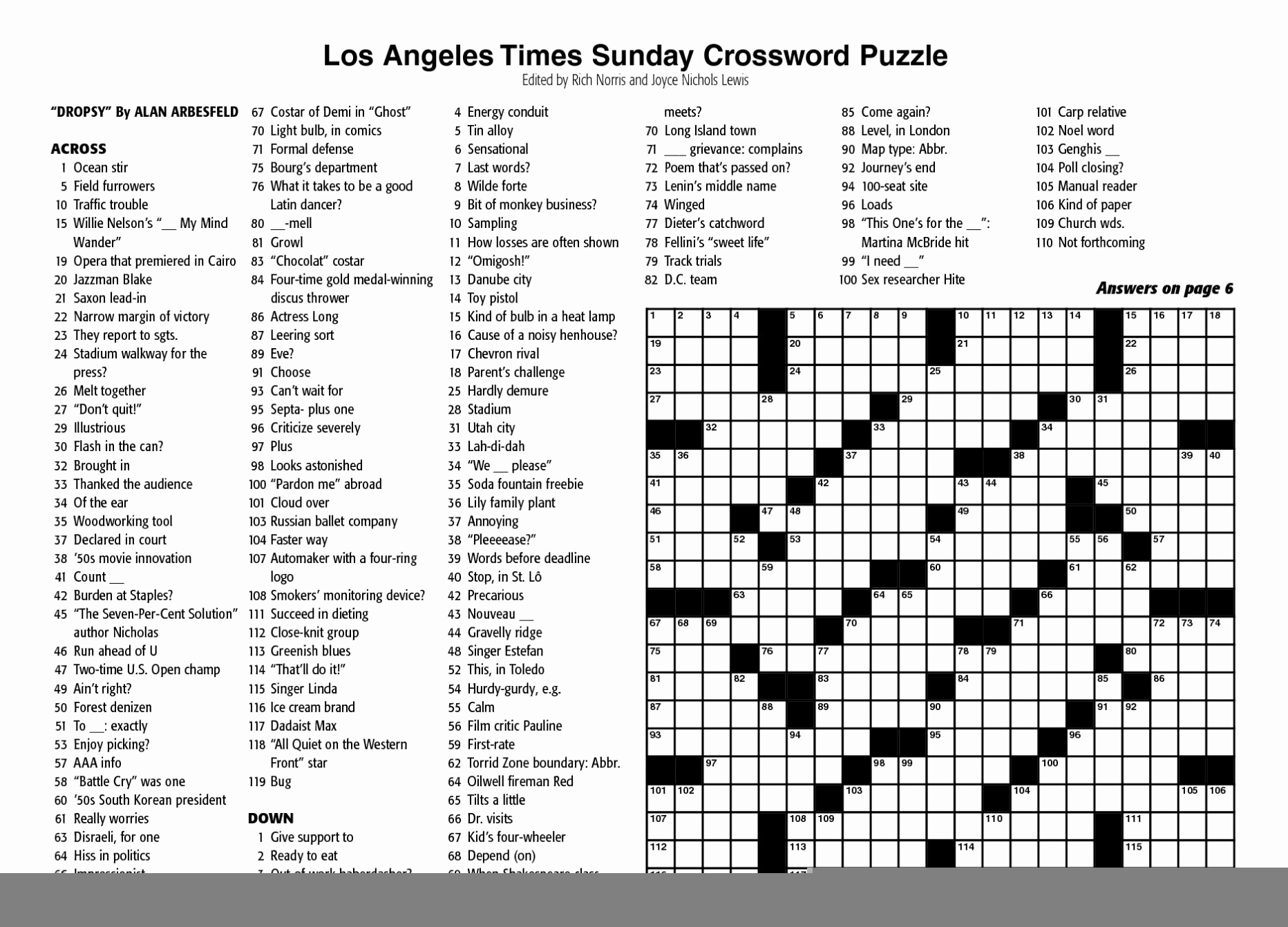 Printable Crossword Nytimes Printable Crossword Puzzles