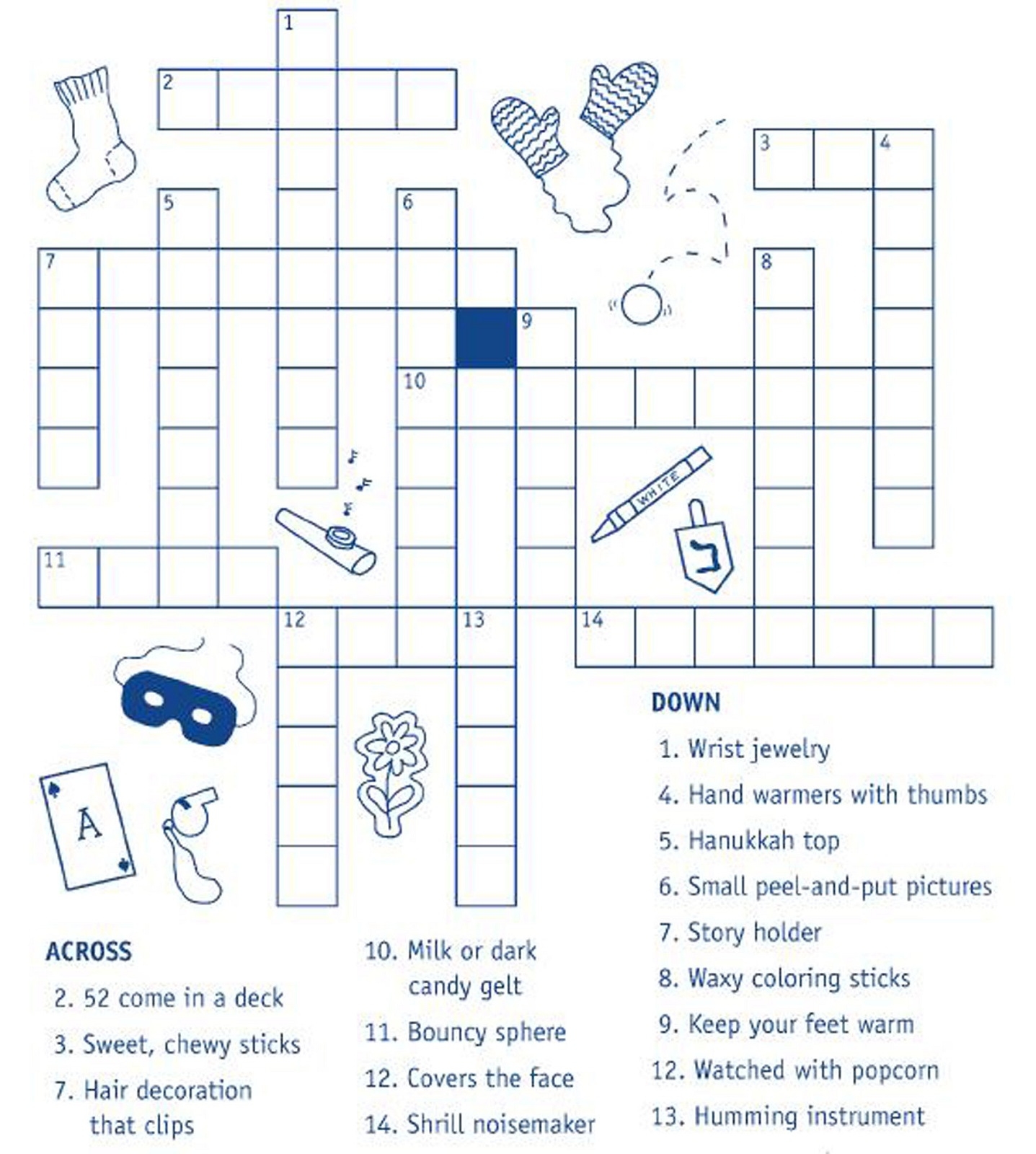 kid crossword puzzles printable