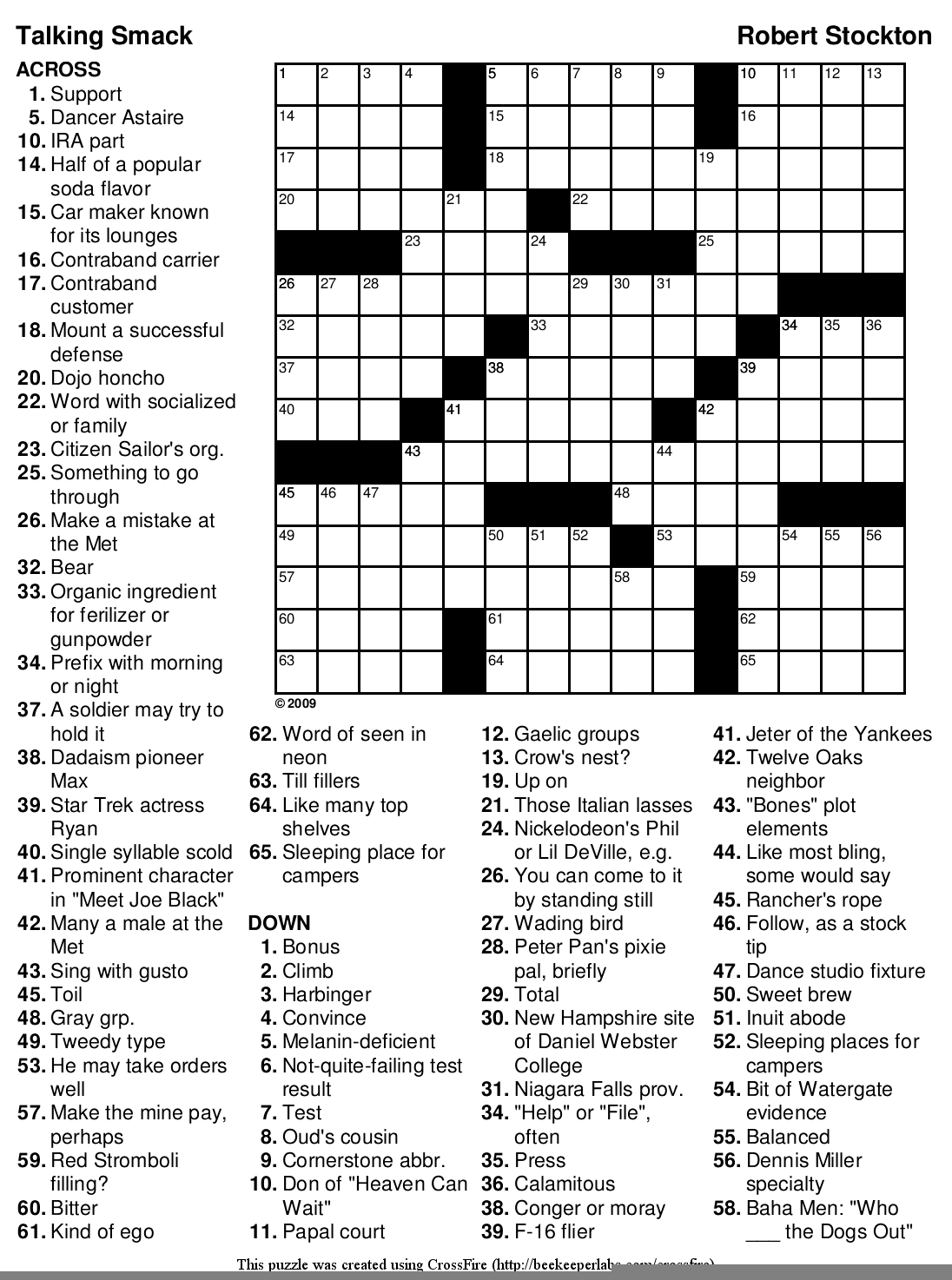 Printable Crossword Puzzles Pop Culture Printable Crossword Puzzles