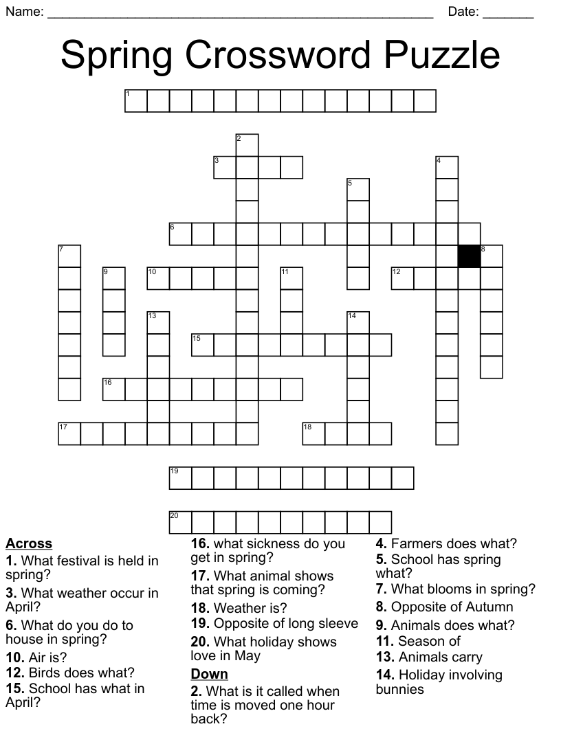 printable crosswords puzzles
