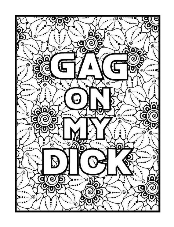 Cuss Word Coloring Pages