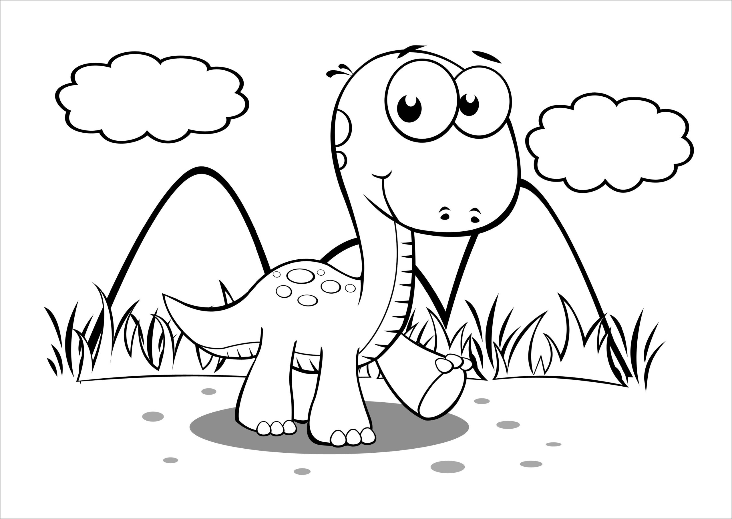 Dinosaur Printable Coloring Pages