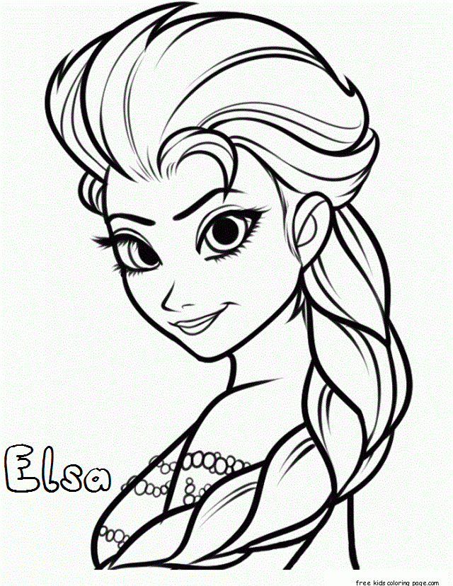 Frozen Elsa Coloring Pages