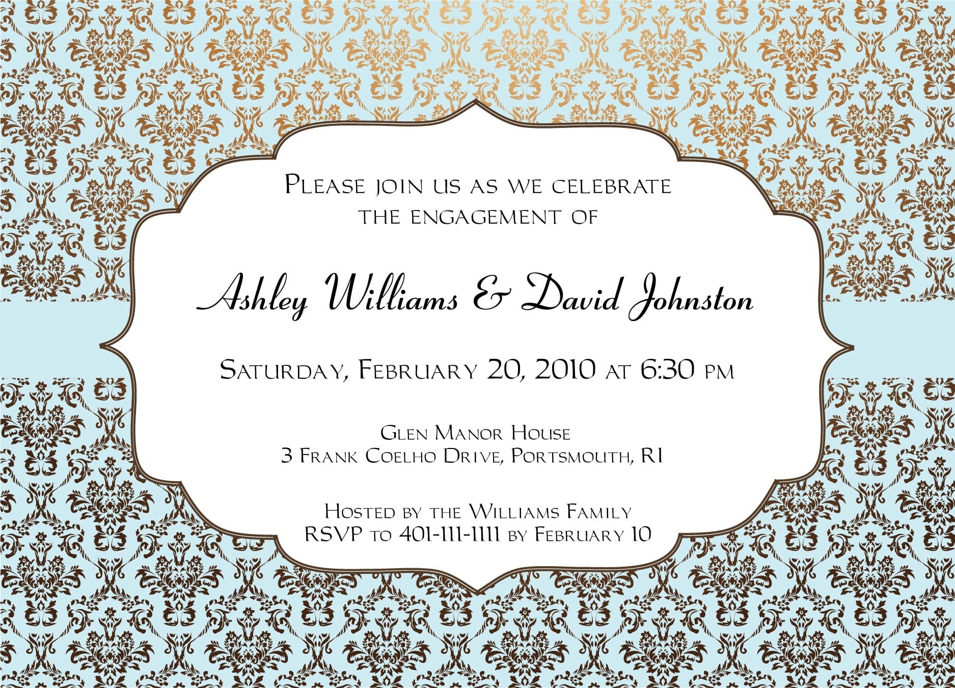 Printable Downloadable Invitation Templates