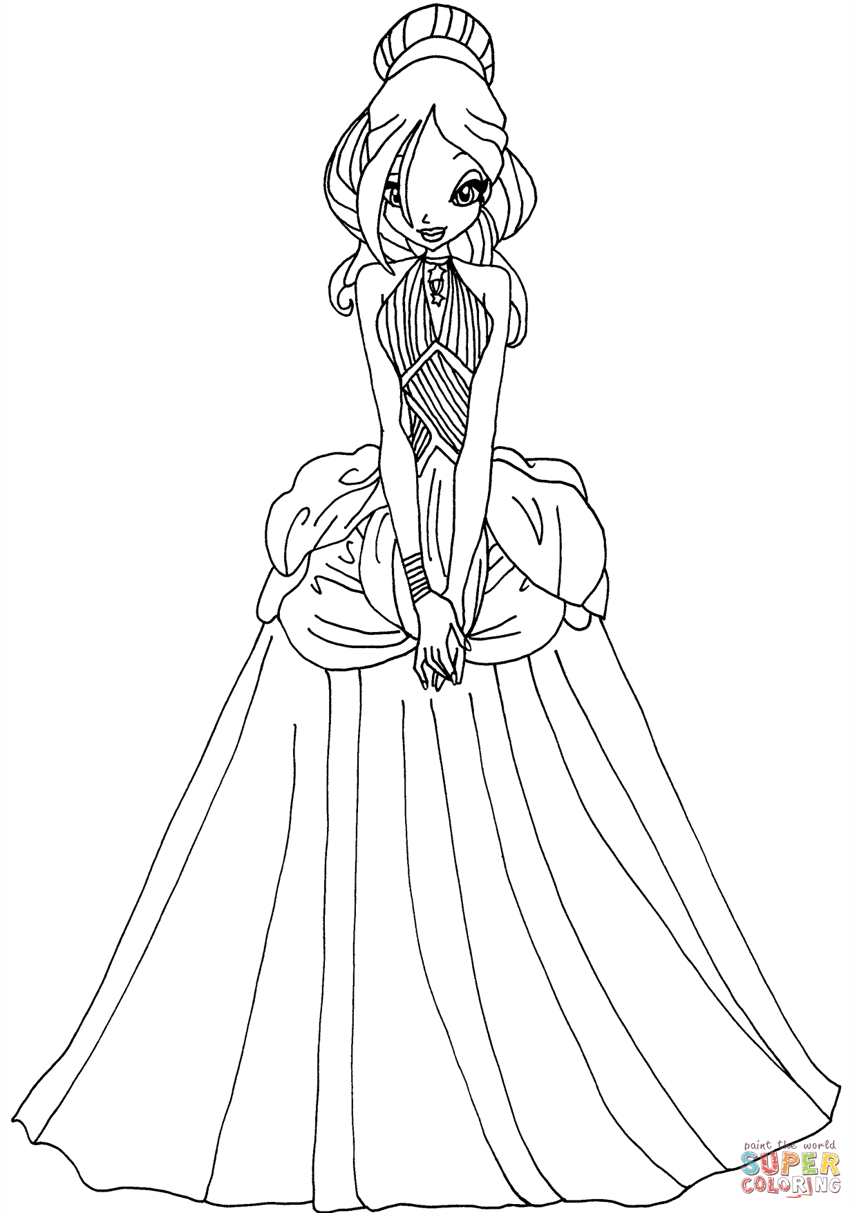 Printable Dresses Coloring Pages Printable Word Searches