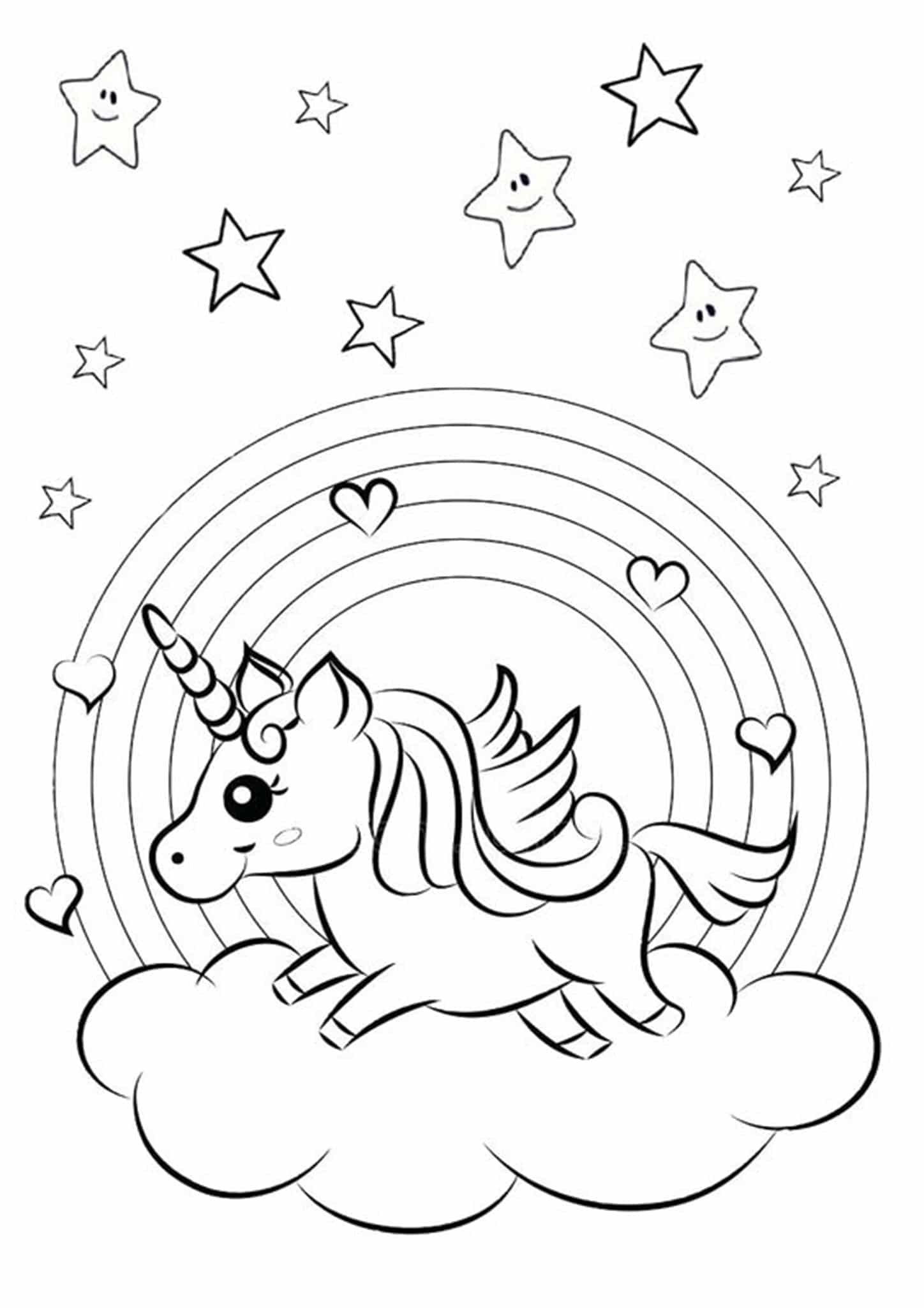 Printable Easy Cute Coloring Pages