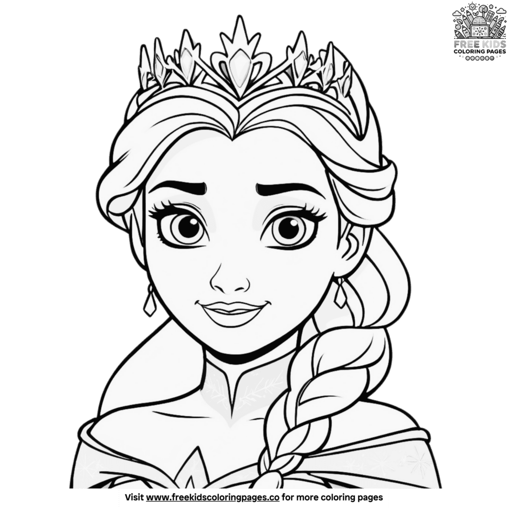 Printable Elsa Frozen Coloring Pages