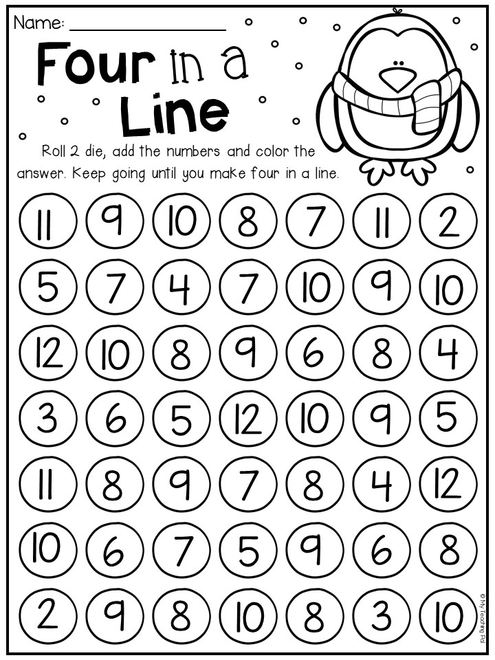 printable math games grade 1