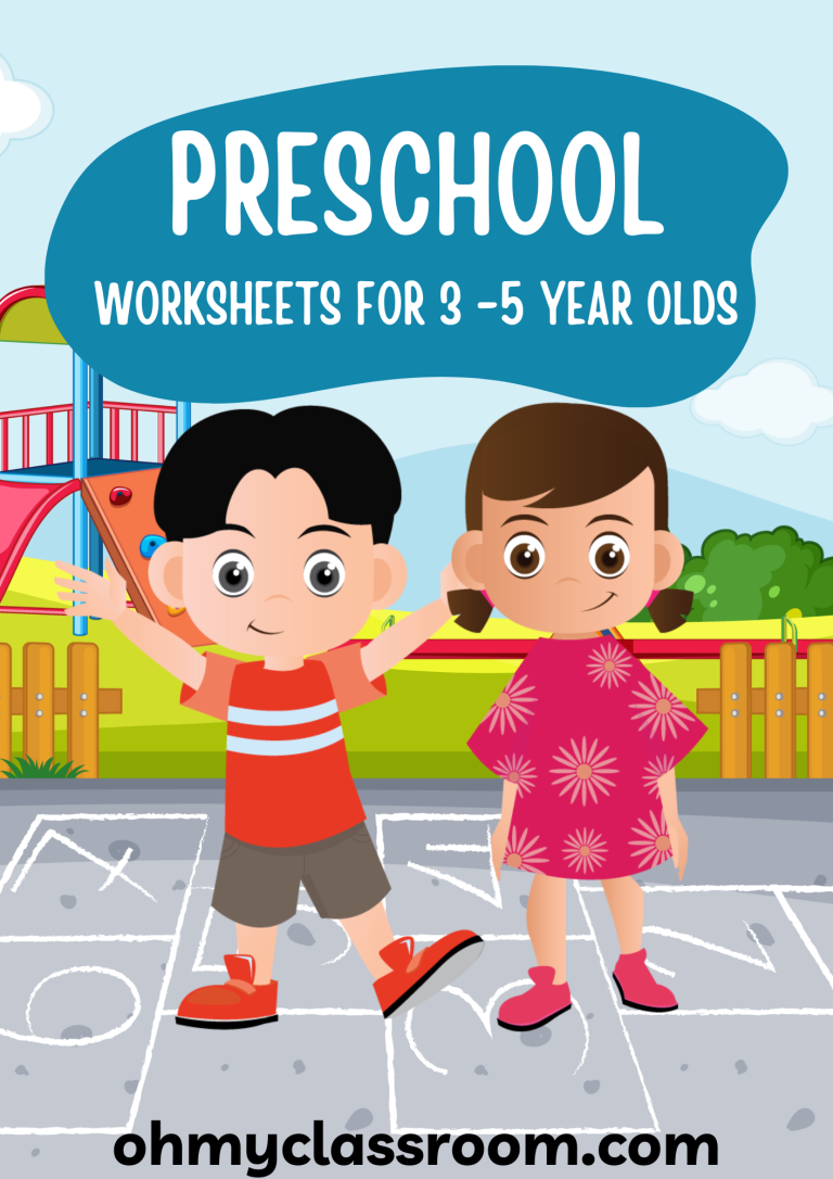 Printable Free Preschool Worksheets Age 3 5 PDF OhMyClassroom