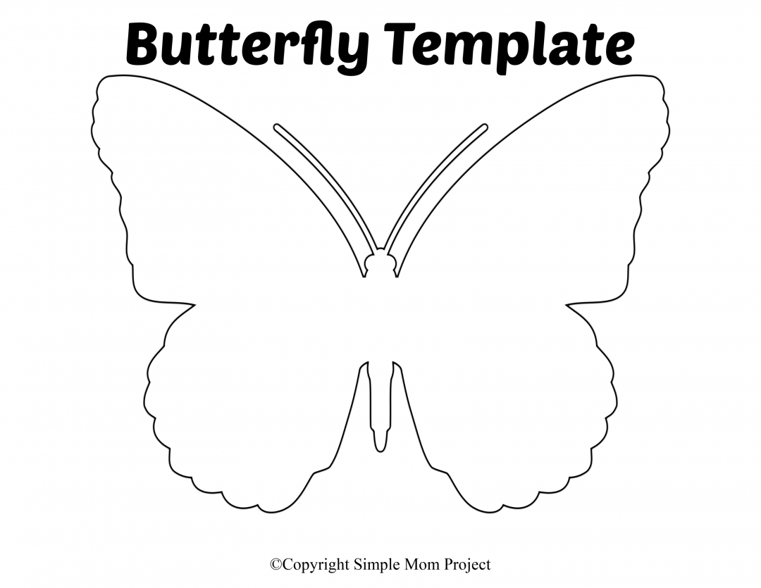 free butterfly template printable