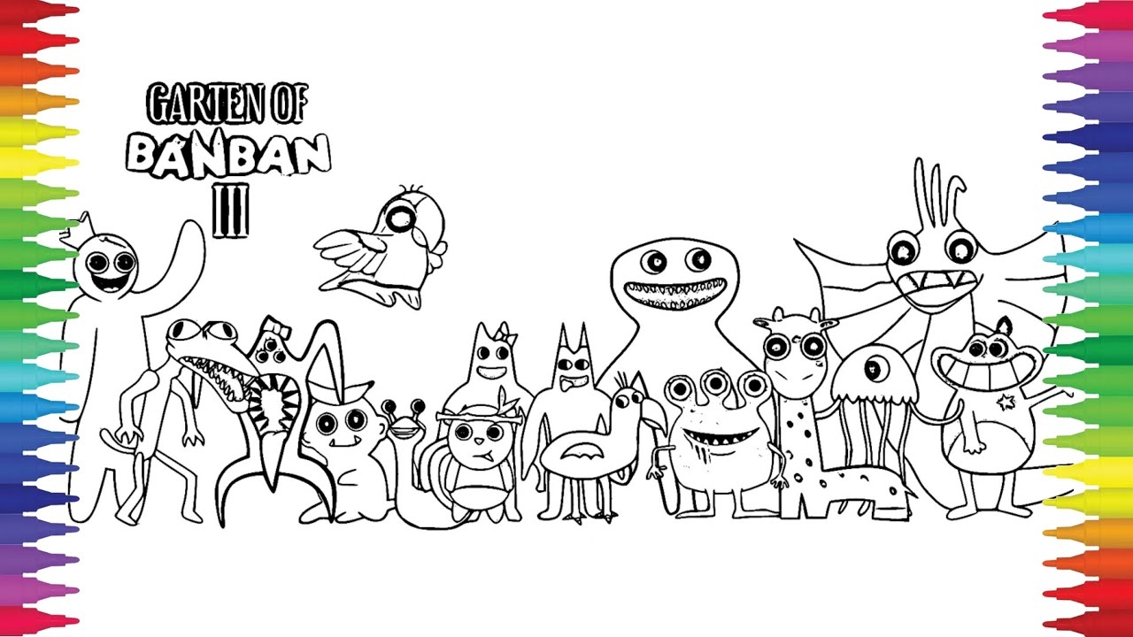 Printable Garten Of Banban Coloring Pages Free New Update 50 OFF