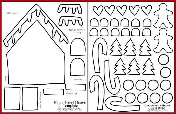 Printable Gingerbread House Craft Artofit
