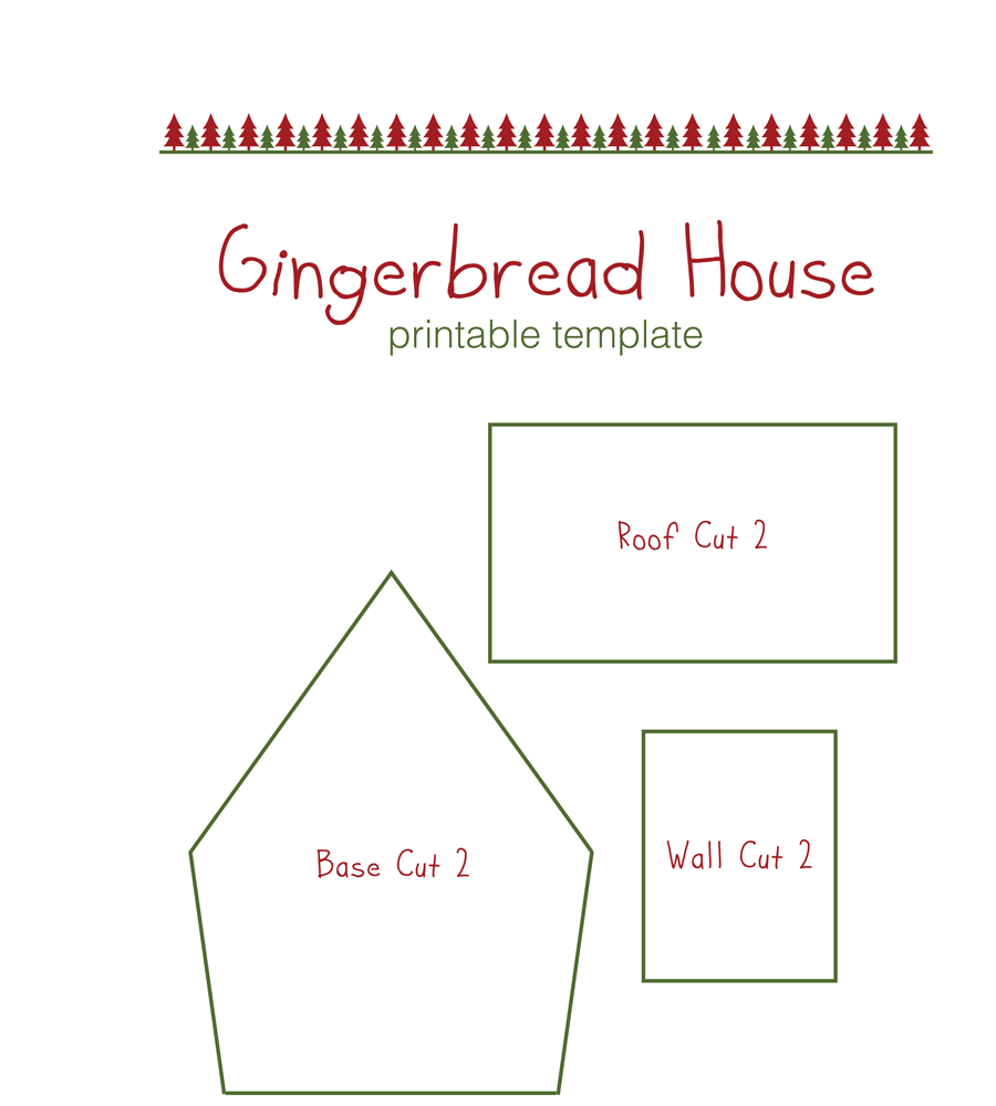 Printable Gingerbread House Templates