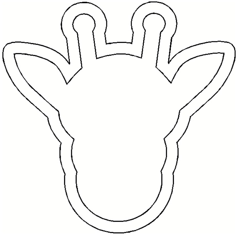 printable giraffe craft template