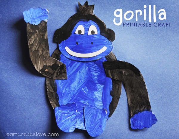 Printable Gorilla Craft