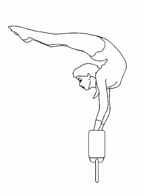 printable coloring pages gymnastics