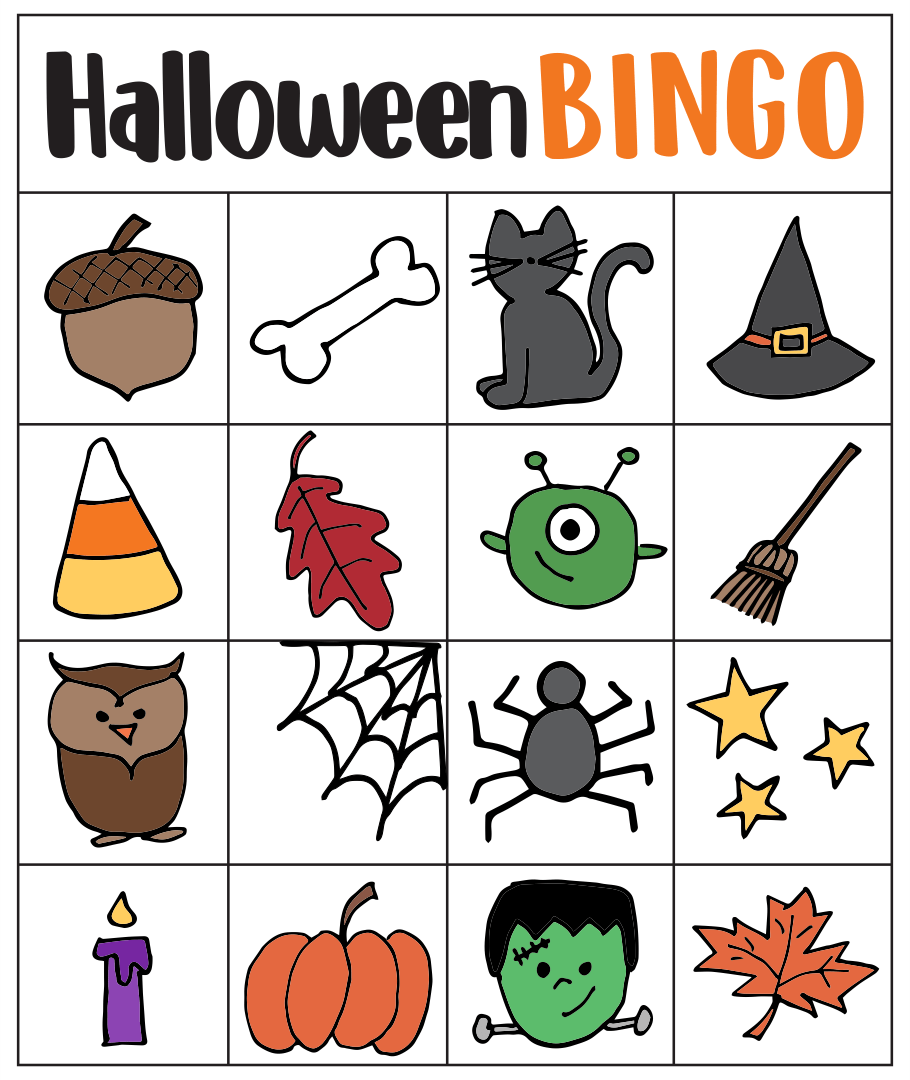 Printable Halloween Bingo Cards For 20 Players Printable Word Searches