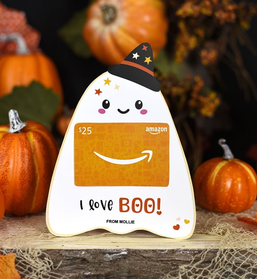 Printable Halloween Gift Card Holder Cute Ghost Gift Card Holder 