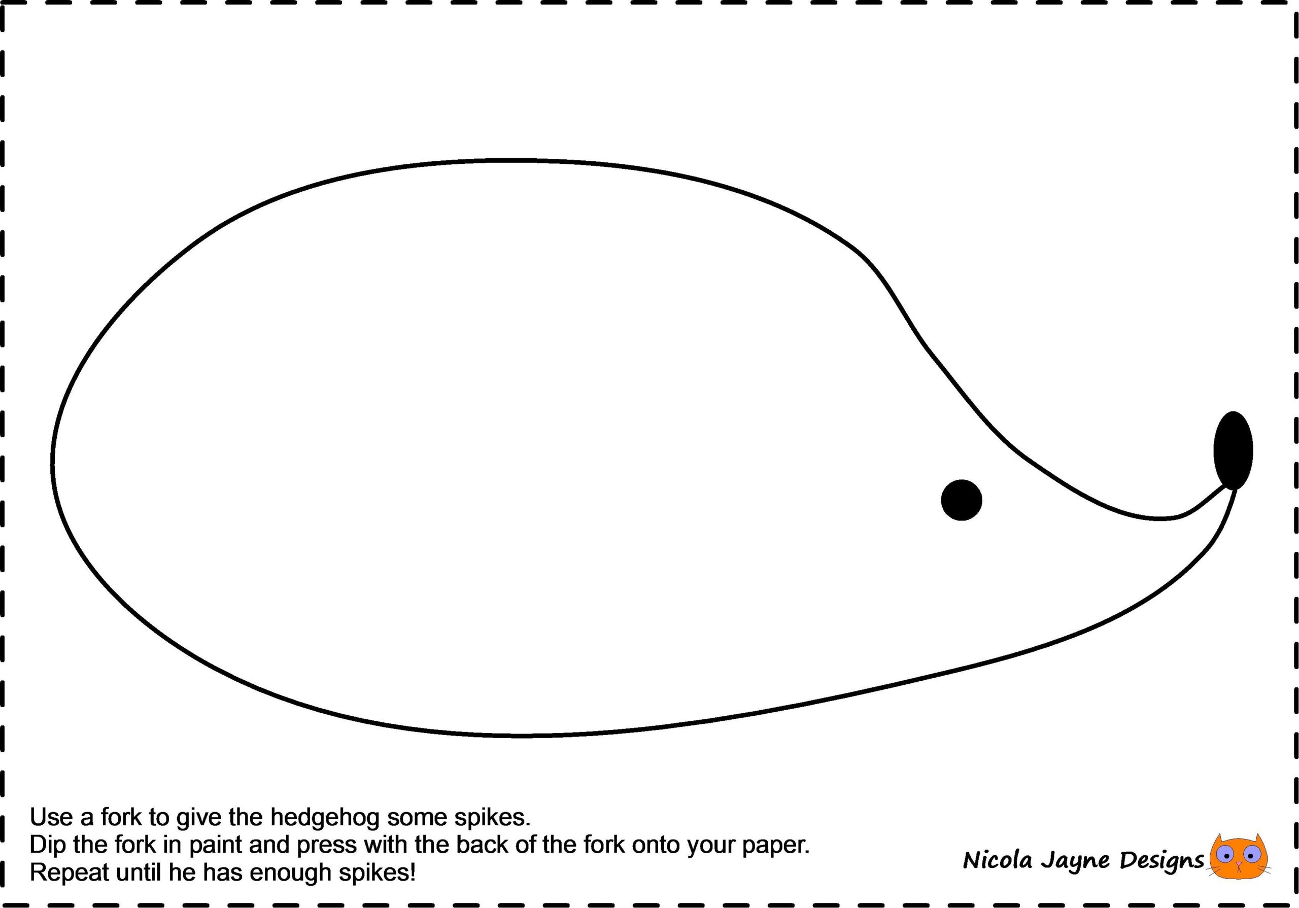 Printable Hedgehog Craft Template Vrogue co