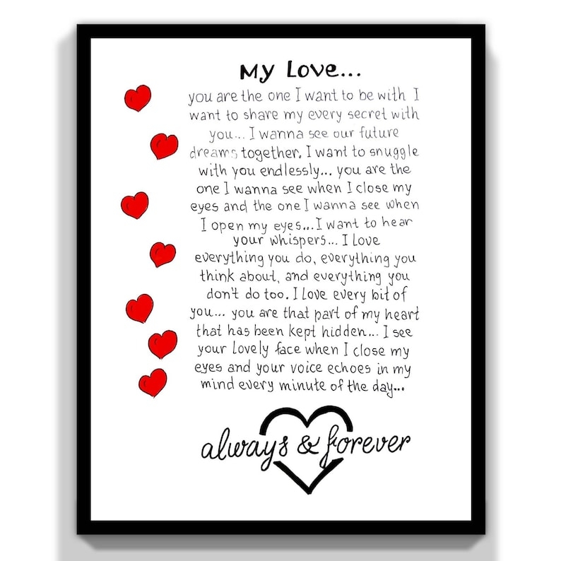 Printable Husband Valentines Day Card Husband Birthday Printable Love