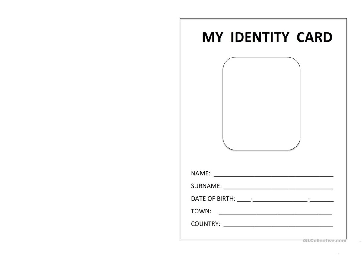 free printable id card template
