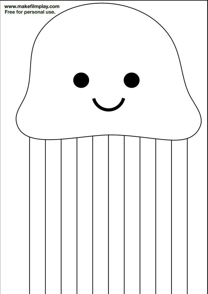 free printable jellyfish craft template