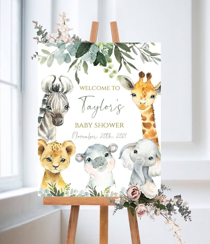 Printable Jungle Signs DIY African Safari Party Signs Jungle 